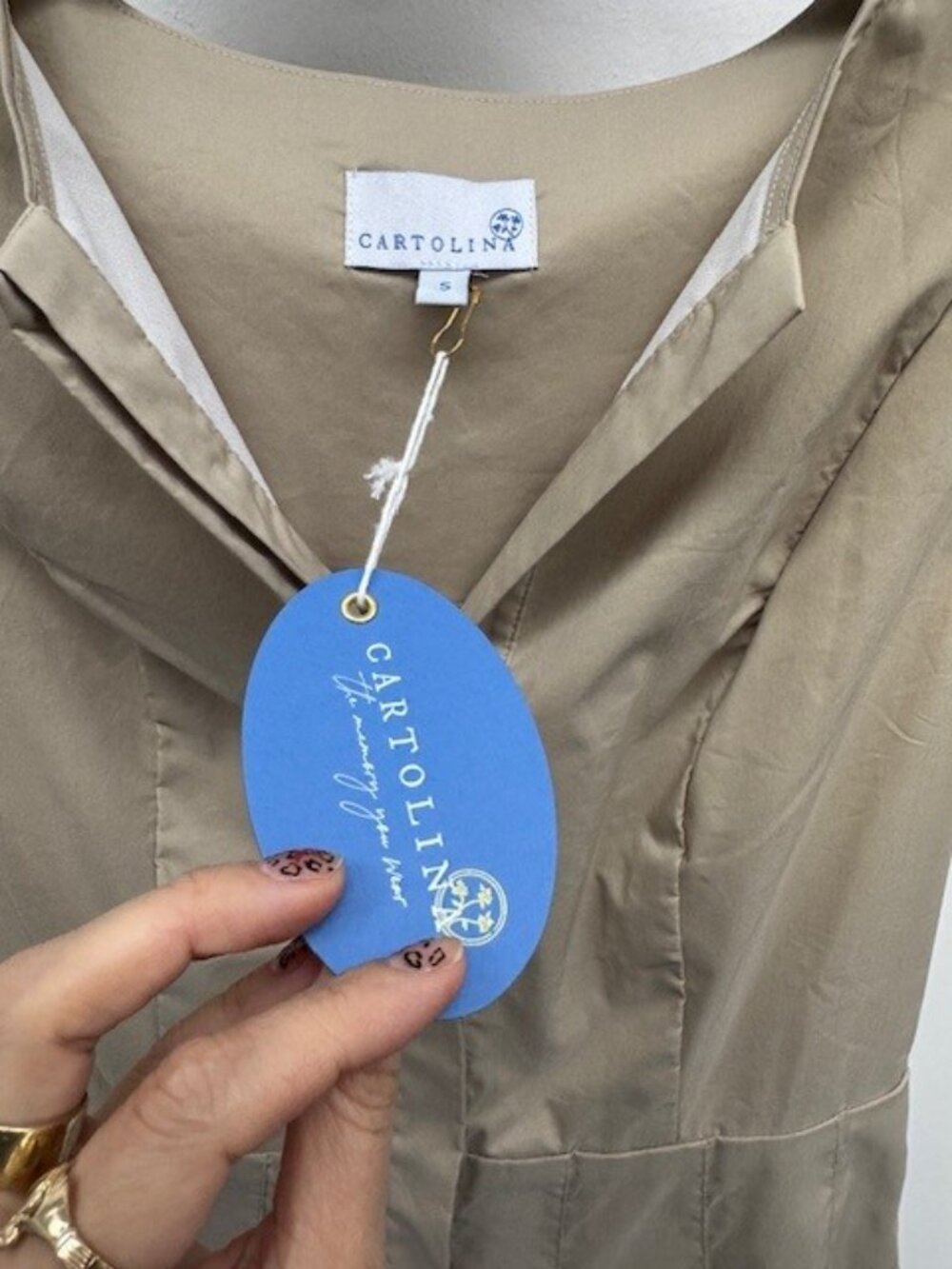 CARTOLINA Hadley Romper, Beige, Size S - Picture 5 of 6